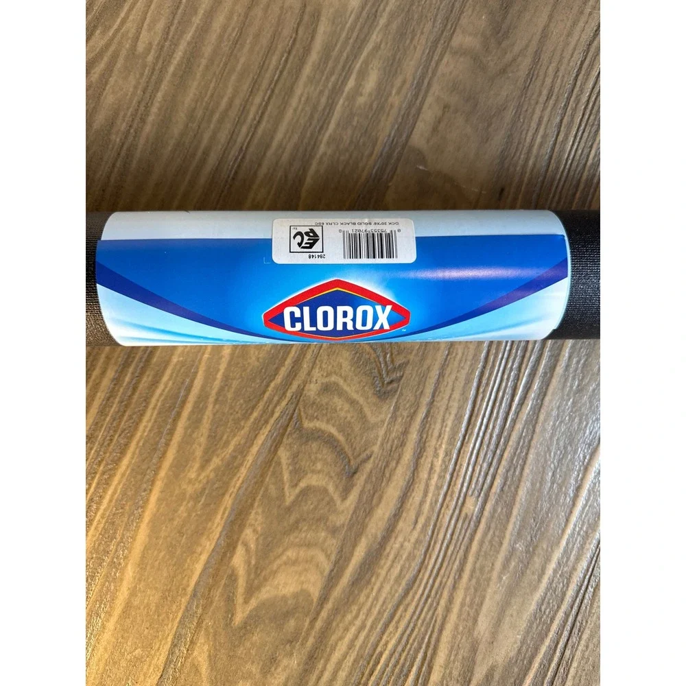 Clorox Solid Grip Shelf Liner Home 20in x 6ft Black New Antimicrobial Cushion